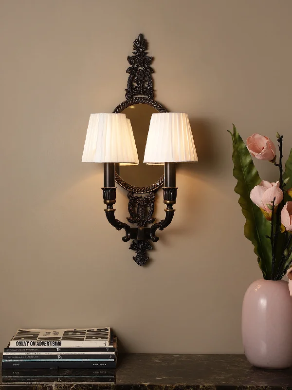 fabric wall lamps with a linen shade for a relaxed and breathable atmosphereCatrina Wall Light