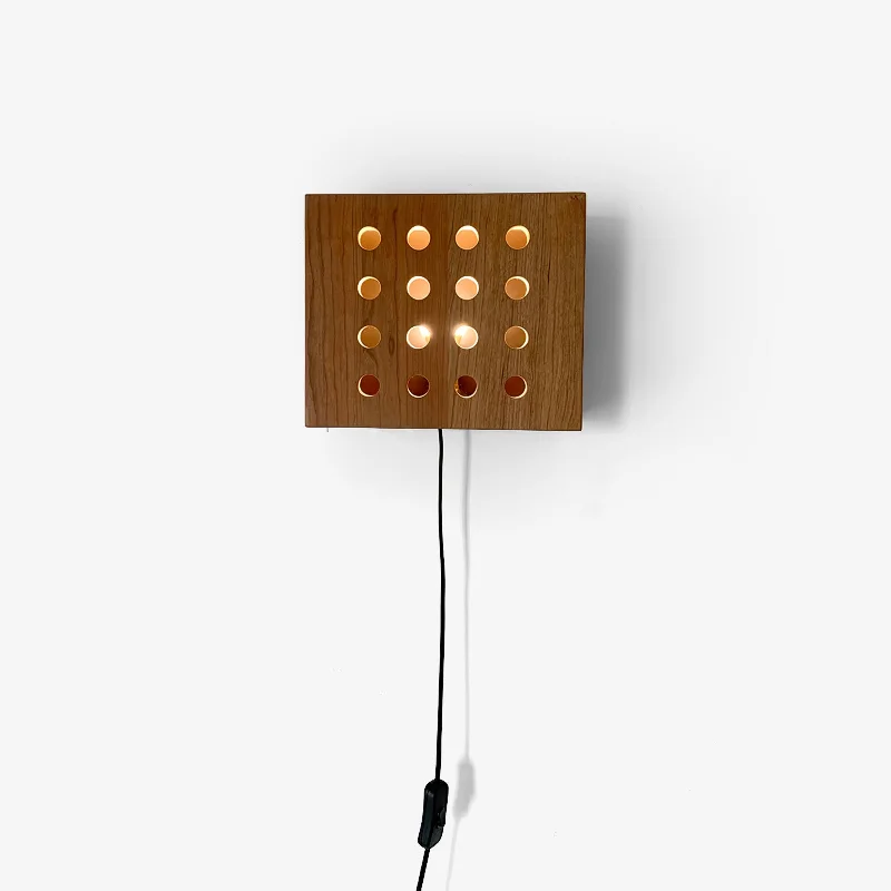 art deco wall lamps with geometric patterns for a retro - inspired bathroomCubiform Constellation Wall Lamp