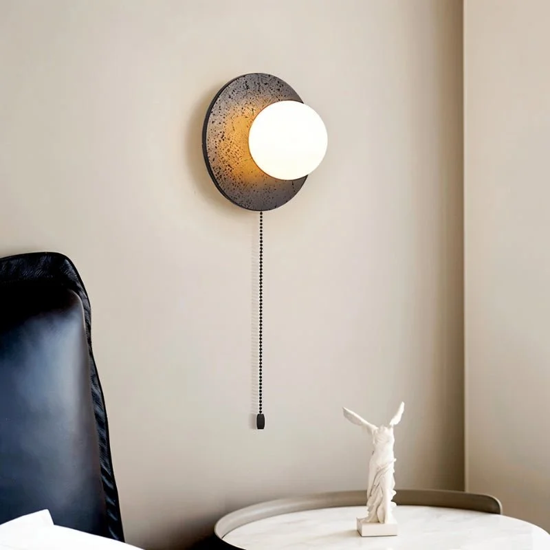 leather wall lamps with a distressed texture for a rugged and stylish lookEphose Wall Lamp