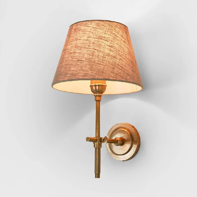 glass wall lamps with frosted glass for soft, diffused lightDino Wall light Base Antique Brass