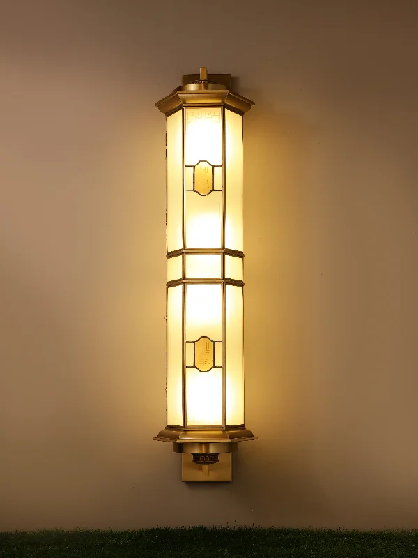 asian - inspired wall lamps with bamboo or paper shades for a zen - like Freesia Wall Light