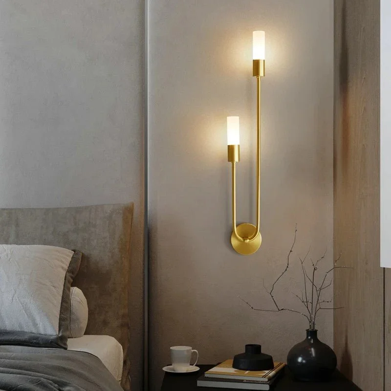 glass wall lamps with frosted glass for soft, diffused lightHalom Wall Lamp