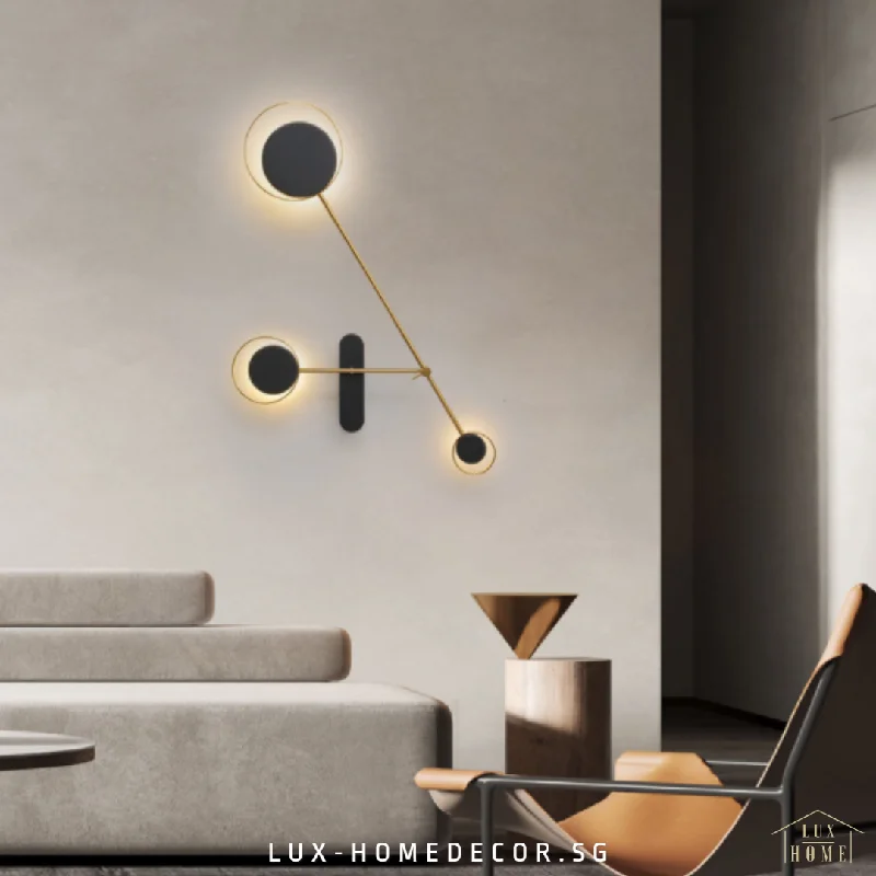 modern minimalist wall lamps for contemporary living roomsLight - Schwarz