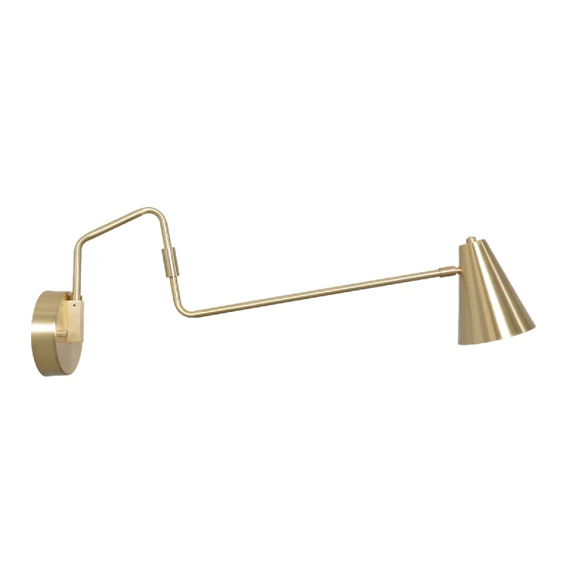 modern minimalist wall lamps for contemporary living roomsNovel Brass Swing Arm Wall Lamp