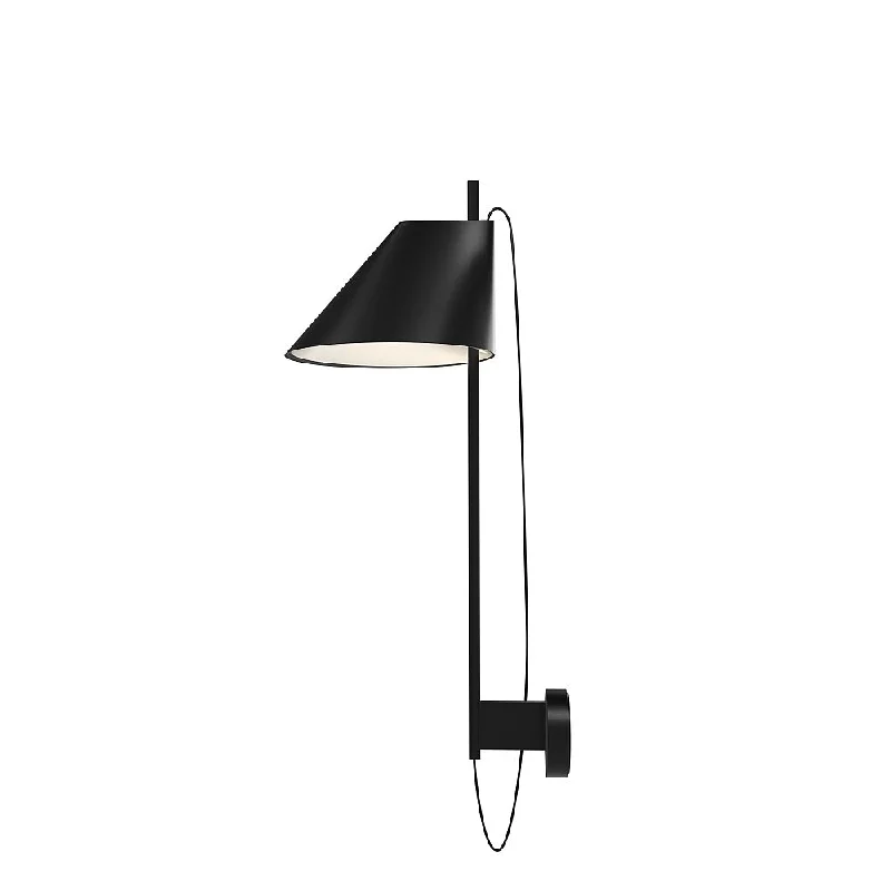 metal wall lamps with a matte black finish for a sleek and modern lookYuh Wall