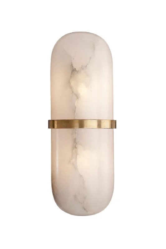 asian - inspired wall lamps with bamboo or paper shades for a zen - like Marble Shade Wall Light | Andrew Martin Melange Capsule