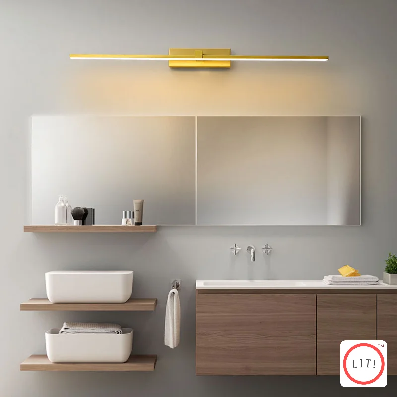 mid - century modern wall lamps with iconic shapes for a stylish studyMinimalist LED Mirror Front Vanity Light