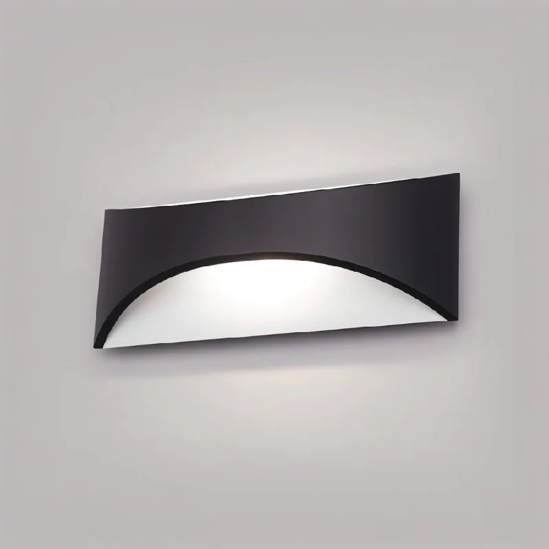 metal wall lamps with a matte black finish for a sleek and modern lookMoniro Outdoor Wall Light