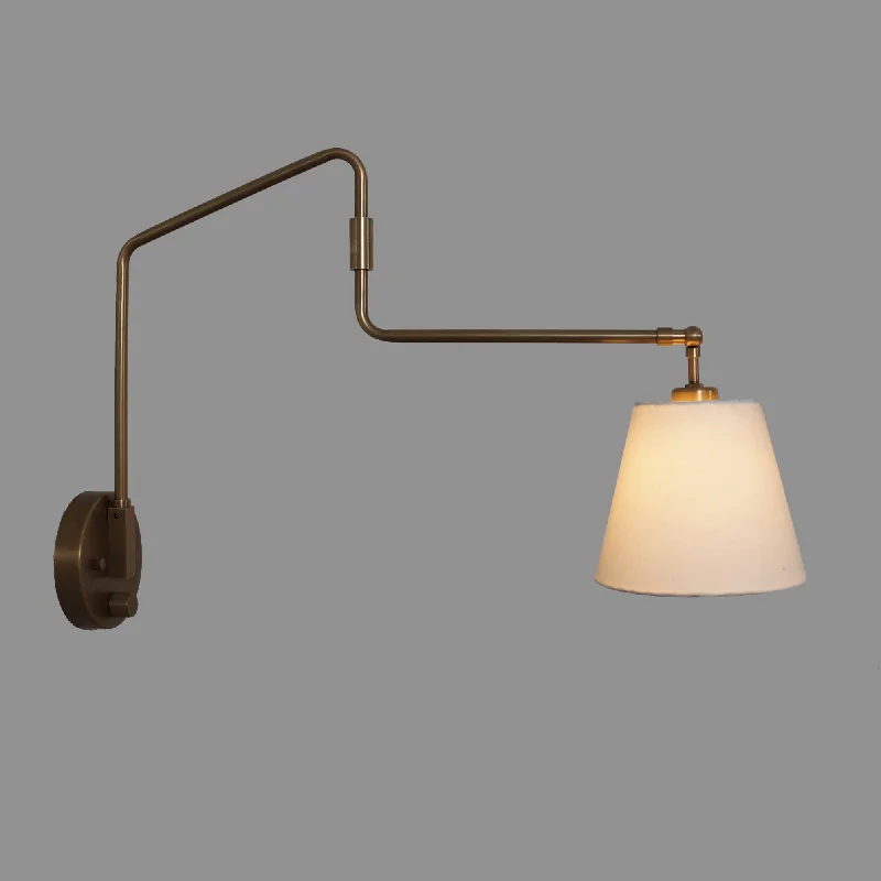 modern minimalist wall lamps for contemporary living roomsNovel Brass Swing Arm Wall Lamp