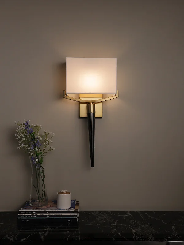 asian - inspired wall lamps with bamboo or paper shades for a zen - like Sharon Wall Light