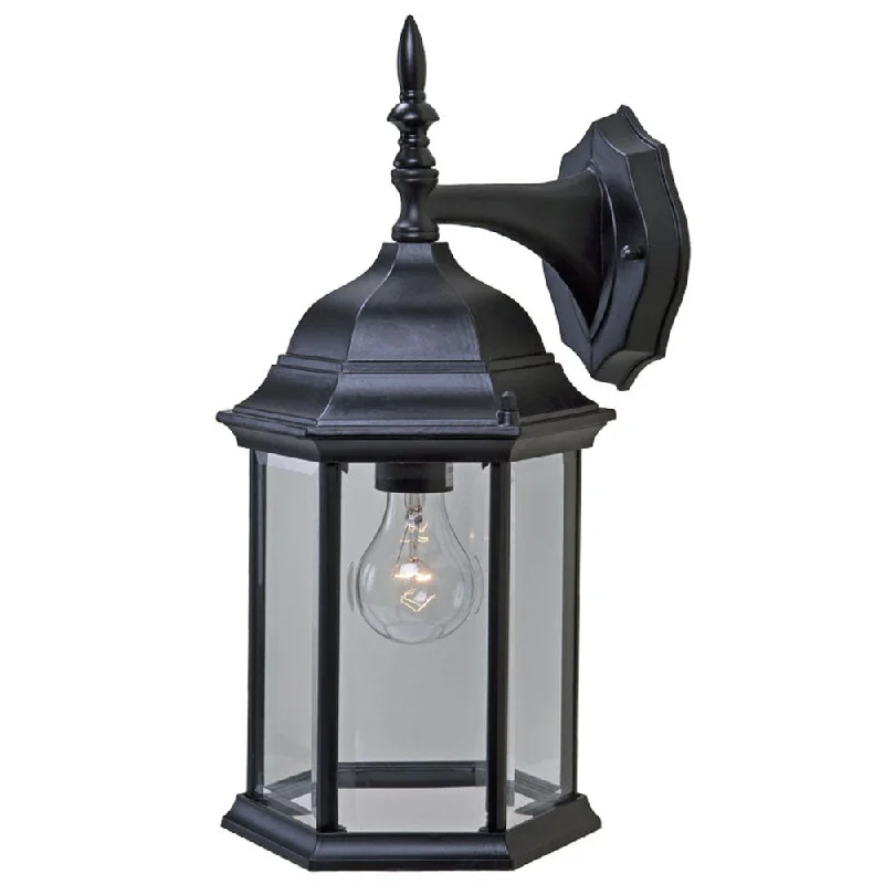 gothic style wall lamps with dark finishes for a mysterious libraryXL White Clear Glass Swing Arm Wall Light By Homeroots - 398581