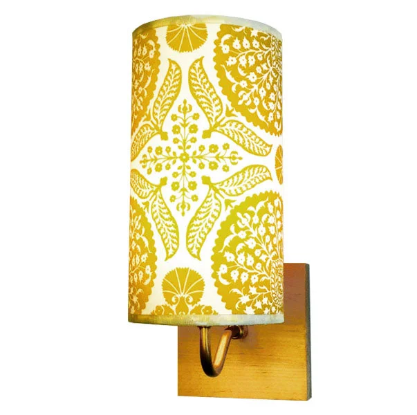 ceramic wall lamps with hand - painted designs for an artistic touchYellow Wedding Cake